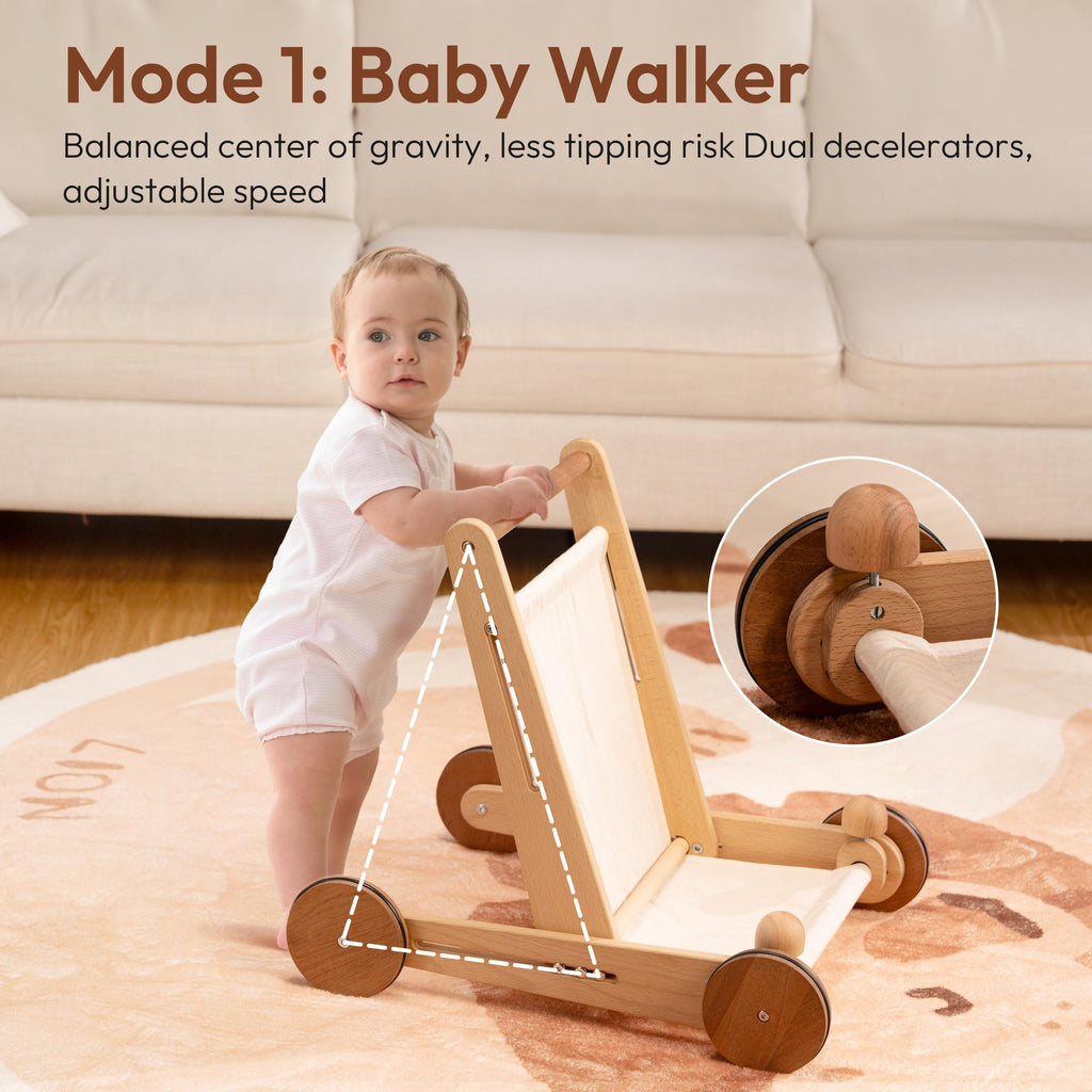 Wooden Push Walker Wooden Push Walker With Baby Baby Walker With